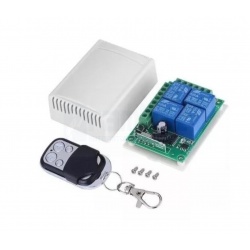 Kit de Reles Inalámbricos con Control Remoto RF 433Mhz 4 Canales