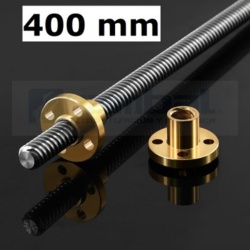 Husillo Tornillo Trapezoidal Cuadrado T8 400mm