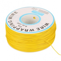 Cable Rollo Cobre Amarillo - 30AWG 230mt