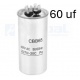 Condensador de arranque CBB65 60uf 450V AC, partida Motores