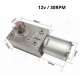 Motorreductor Worm Engranaje Metal 30 RPM