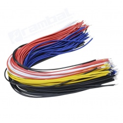 Cable Estañado 24 AWG 20cm/100 Piezas