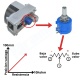 Actuador lineal con potenciometro 700N/IP66 12V