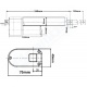 Actuador lineal con potenciometro 700N/IP66 12V