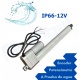Actuador Lineal 08POT + Feedback Potenciómetro 70Kg IP66 12V