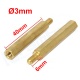 Separador hexagonal M3 40x6mm