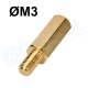 Separador hexagonal M3 10x6mm