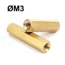 Espaciador Hexagonal Pilar M3x40mm