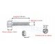 Tornillos M2 de 20 mm con cabeza Allen