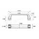 Manilla de aleacion de aluminio 90mm