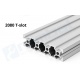 Riel Lineal Perfil 2080 V-Slot 20x80x1000mm.