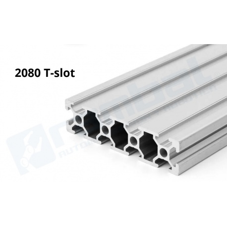 Riel Lineal Perfil 2080 V-Slot 20x80x1000mm.