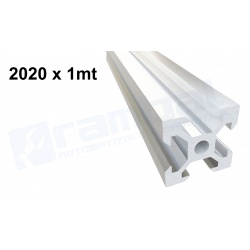 Riel Lineal Perfil 2020 T-Slot 20x20x1000mm.