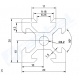 Riel Lineal Perfil 2020 T-Slot 20x20x1000mm.