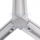 Angulo Conector Triple de Metal para Perfiles 20×20