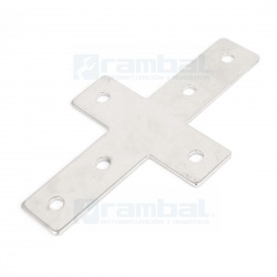 Soporte Tipo Cruz para Perfiles Aluminio 2020