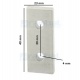 Soporte placa plana 4x40mm Acero