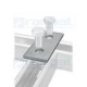 Soporte placa plana 4x40mm Acero