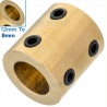 Acople rígido de latón 12mm x 8mm – Conector de Ejes