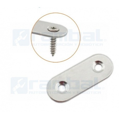 Pletina Union Soporte Plano 46X16mm Acero