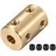 Acople rígido de latón 10mm x 8mm – Conector de Ejes