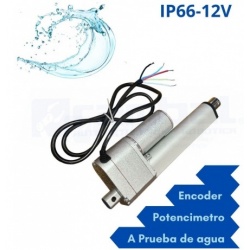 Actuador lineal con potenciometro 700N/IP66 12V