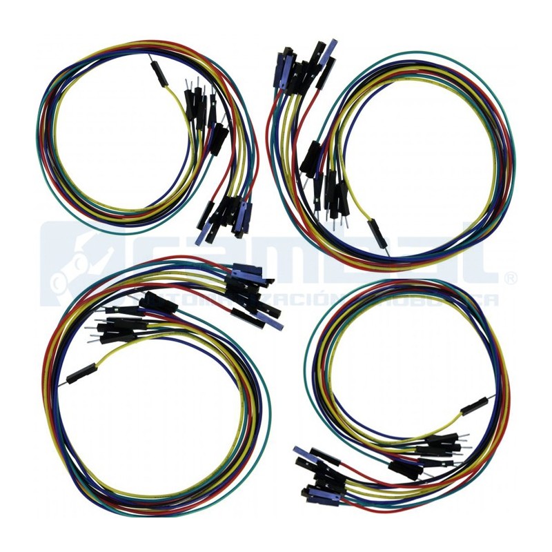 40 Cables de conexion de 20 cm Macho/Hembra Super Life