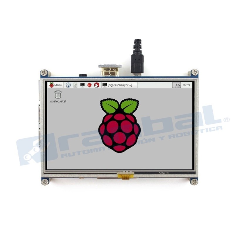 Pantalla Raspberry Pi 5 in