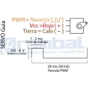 Motor Servo con engranajes metalicos 13,4g micro size