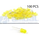 LED Basico Amarillo - 5mm - 100pcs