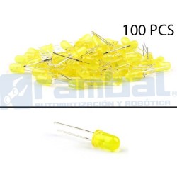 LED Basico Amarillo - 5mm - 100pcs