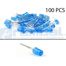 LED Basico Azul - 5mm - 100pcs