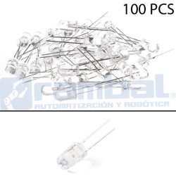 LED Basico Blanco - 5mm - 100pcs