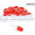 LED Basico Rojo - 5mm - 100pcs