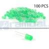 LED Basico Verde - 5mm - 100pcs