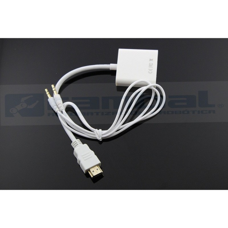 HDMI a Vga + Adaptador de audio