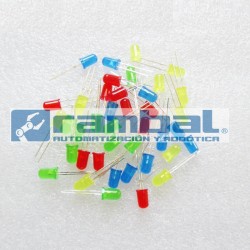 Pack 25 Leds 3 colores aleatorios