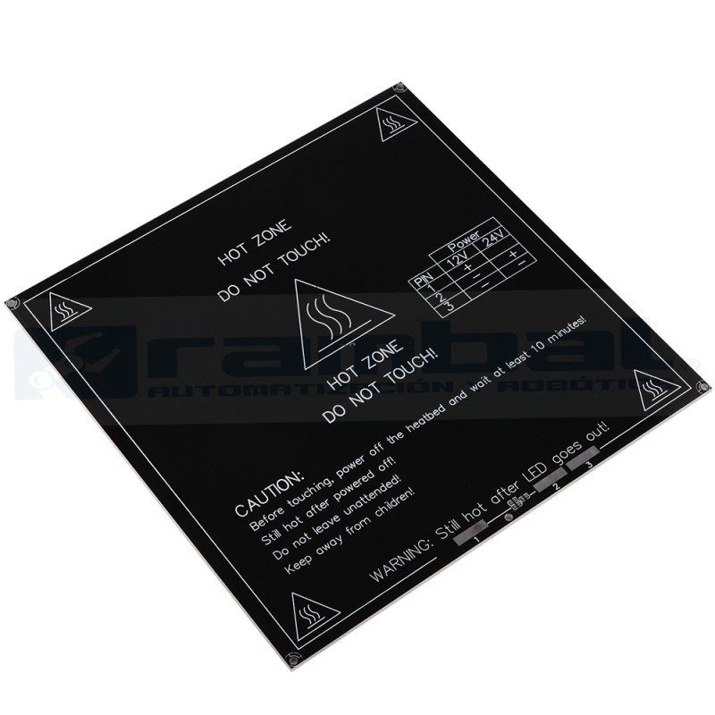 3MM MK3 Placa Aluminio PCB Cama de Calor