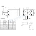 Stepper Motor nema 23 5,5 kg-cm