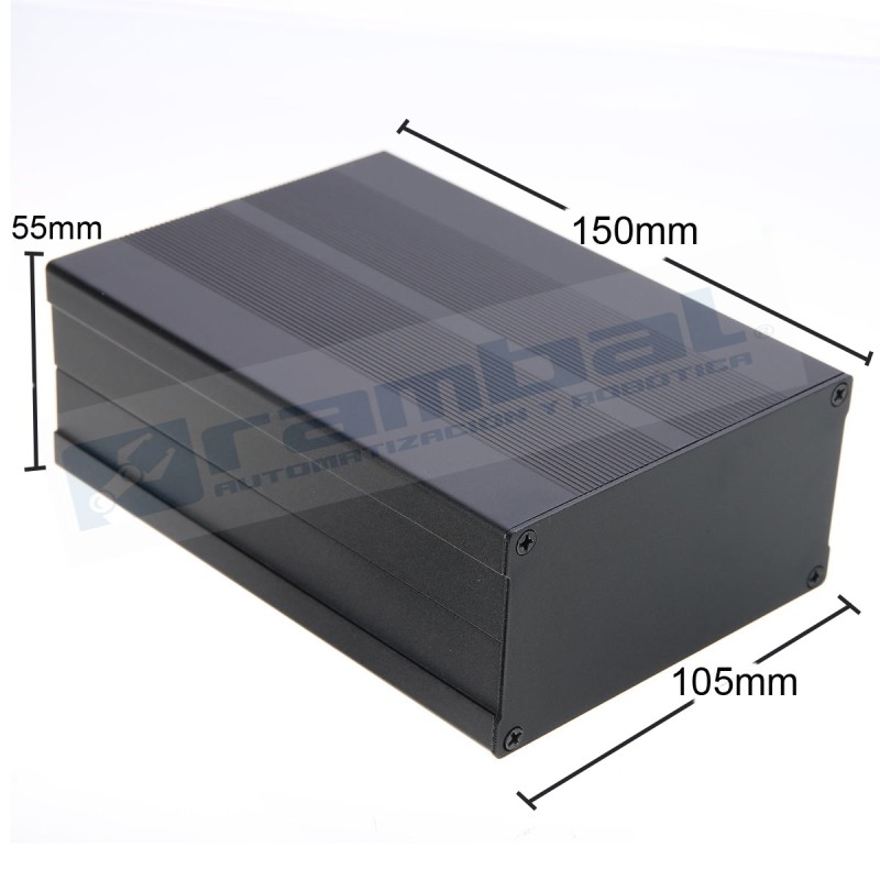 Caja BOX Contenedora de Aluminio 150x105x55mm