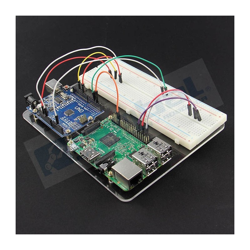 BreadBoard 830 puntos + Placa de prototipo para Baspberry Pi 3 y 2 modelo B