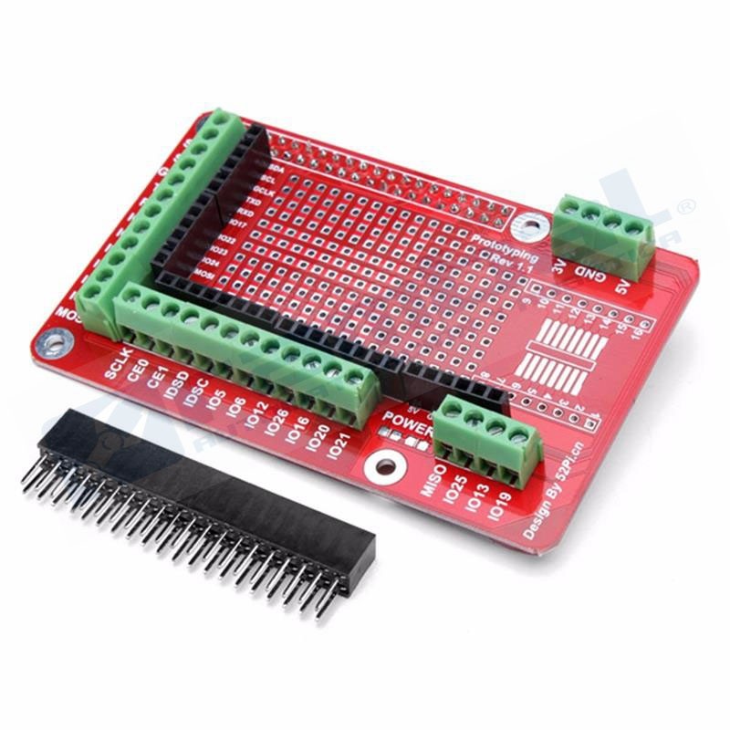Shield Board Prototipo Expansion Raspberry Pi 2/3 Modelo B Y B+
