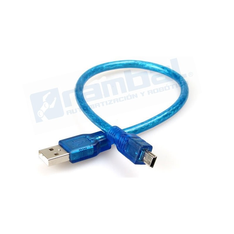 Cable USB A Macho /Mini B Macho 30 cms