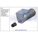 Motor Soporte y Ruedas Kit-2-82RPM