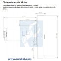 Motor Soporte y Ruedas Kit-2-82RPM