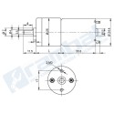 Motor Reductor JGA25-SUPER PLUS 12V 21RPM