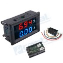 Voltimetro Amperimetro 100V 10A display rojo azul