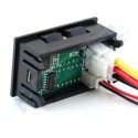 Voltimetro Amperimetro 100V 10A display rojo azul