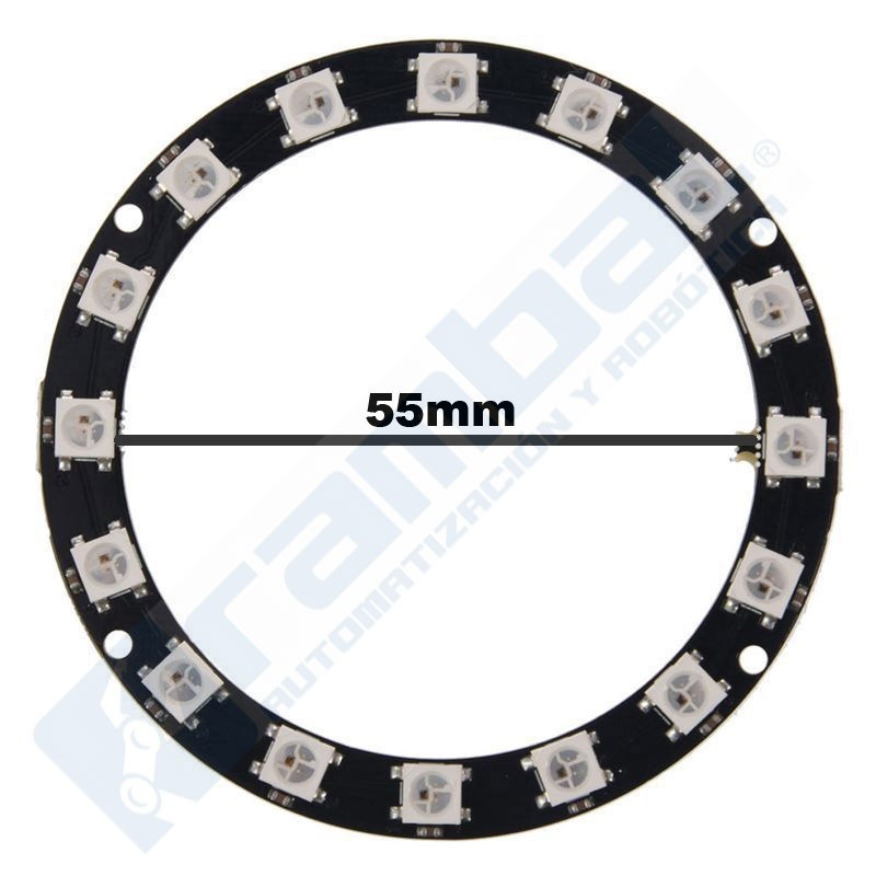 Anillo 16 LEDs RGB WS2812B