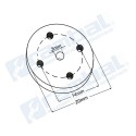Acople metalico Servomotor